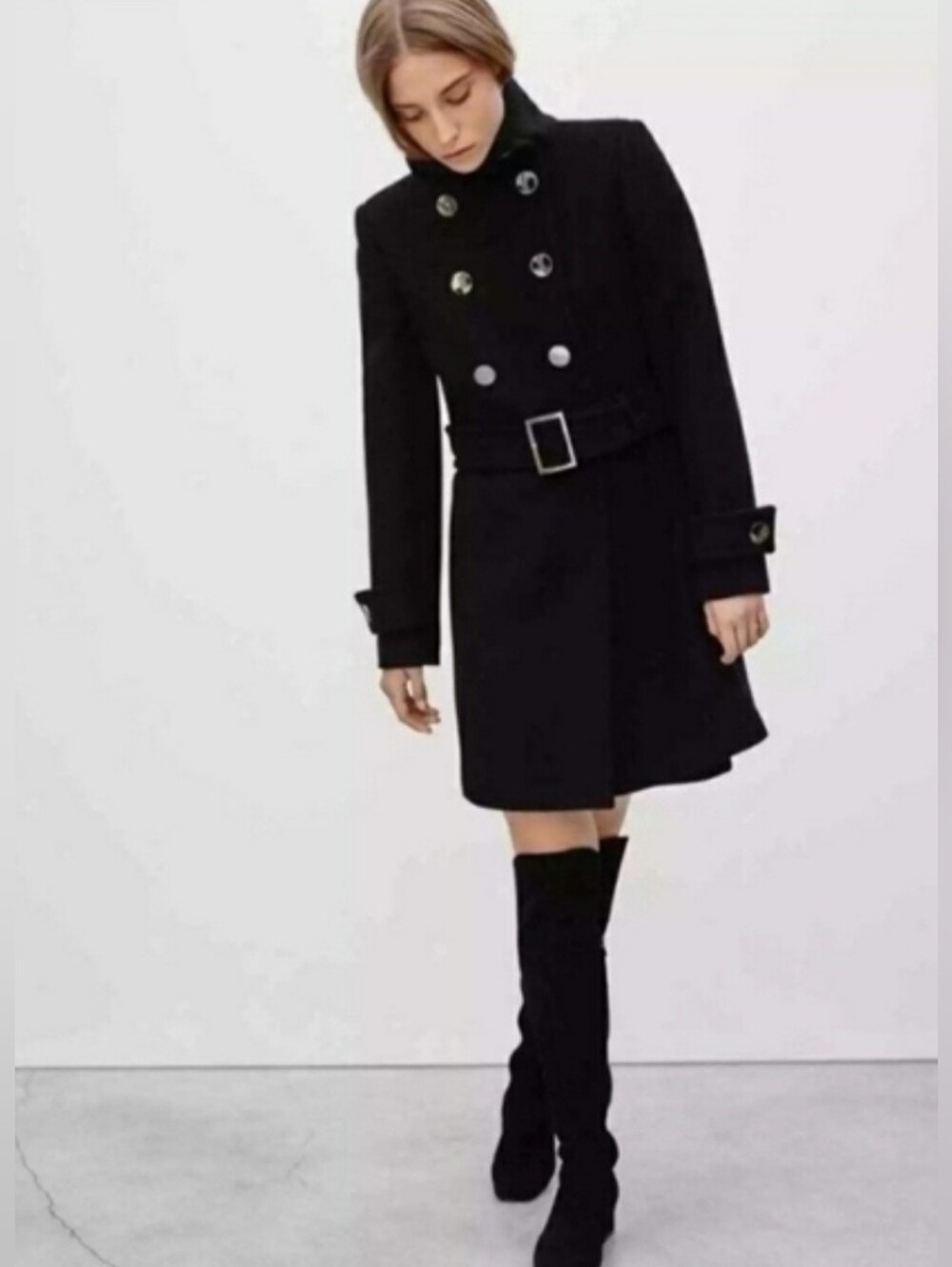 Aritzia Babaton Bromley Wool+ Cashmere Peacoat